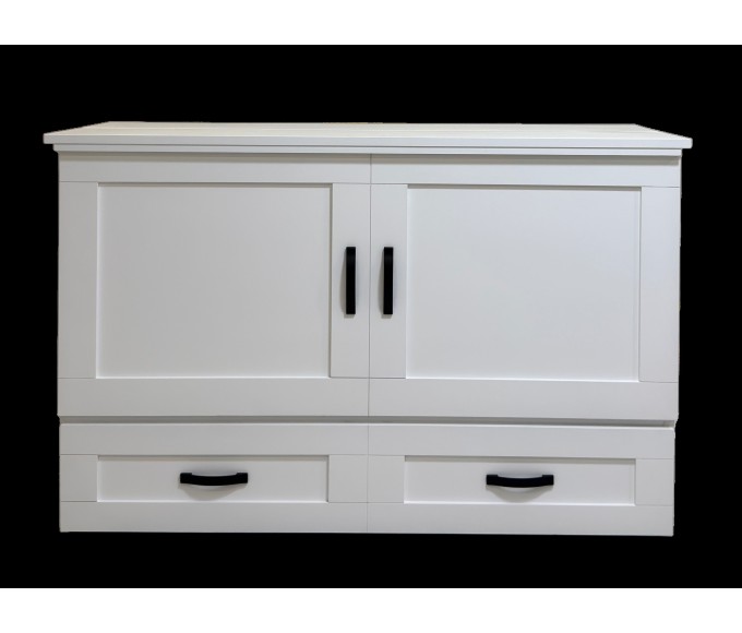 Cabinet Bed Elite Country White - Queen